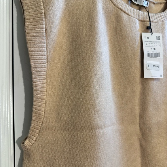 Zara- Knit Elegant Tan SET BNWT - Picture 6 of 15